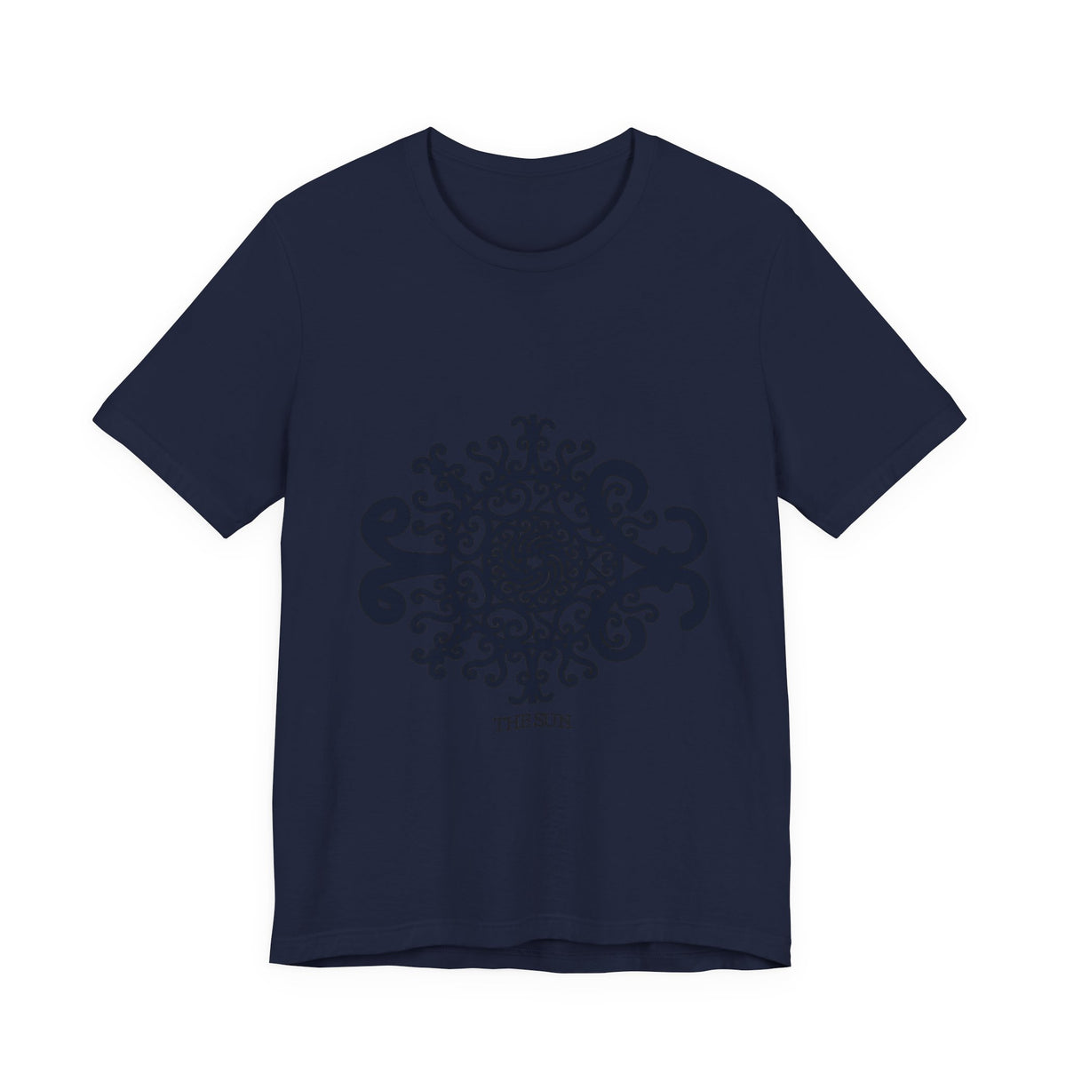 The Sun Mandala T‑Shirt — Intricate Black Sun Design Tee