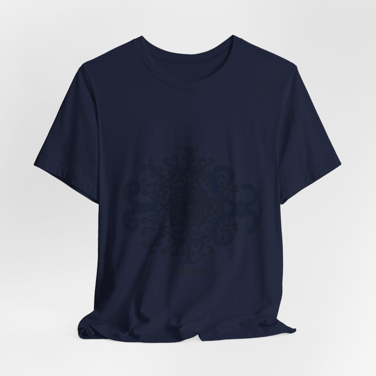 The Sun Mandala T‑Shirt — Intricate Black Sun Design Tee