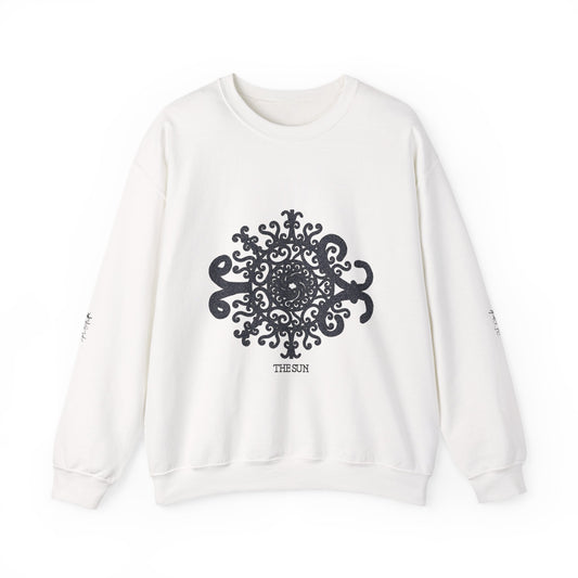 Crewneck Sweatshirt — Ornate Mandala Graphic “The Sun”