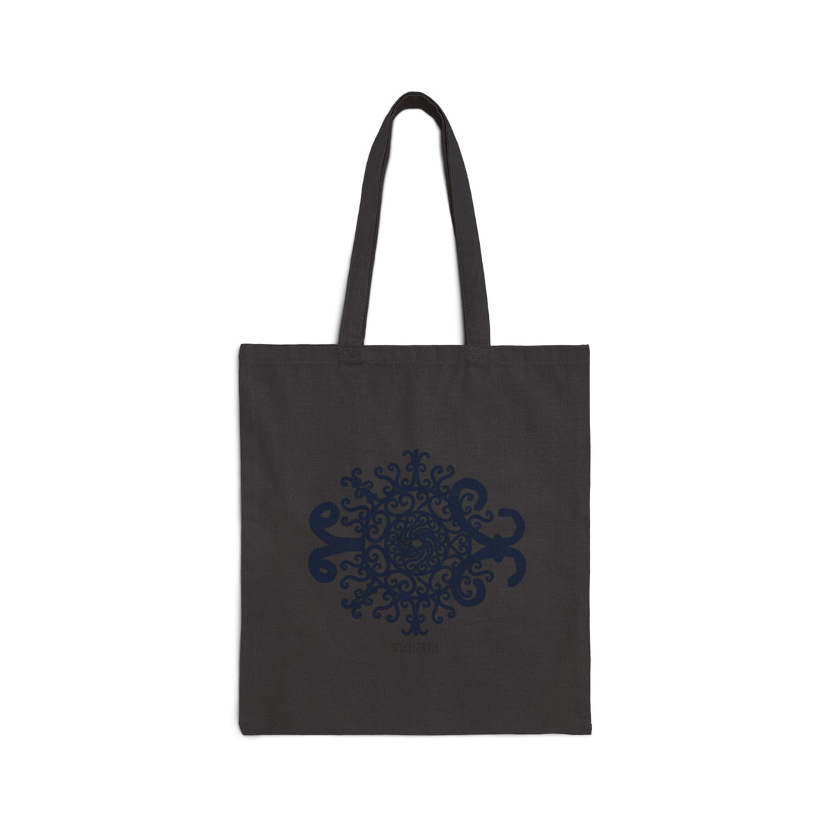 Mandala 'The Birth' Cotton Tote Bag — Boho Floral Canvas Market Tote