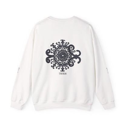 Crewneck Sweatshirt — Ornate Mandala Graphic “The Sun”
