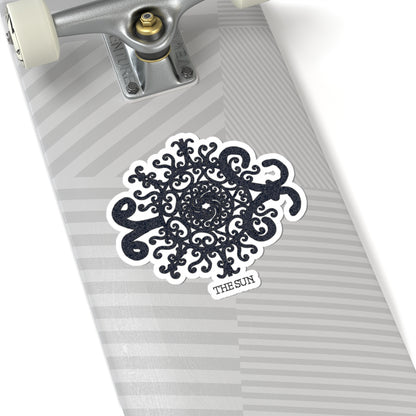 The Sun Celestial Ornamental Kiss-Cut Sticker