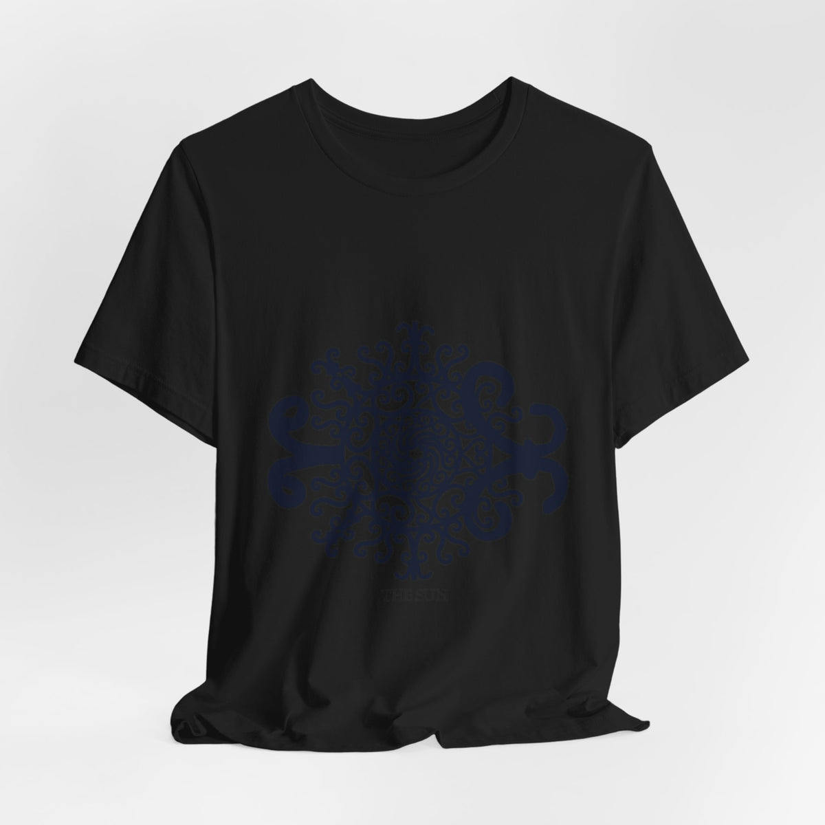 The Sun Mandala T‑Shirt — Intricate Black Sun Design Tee