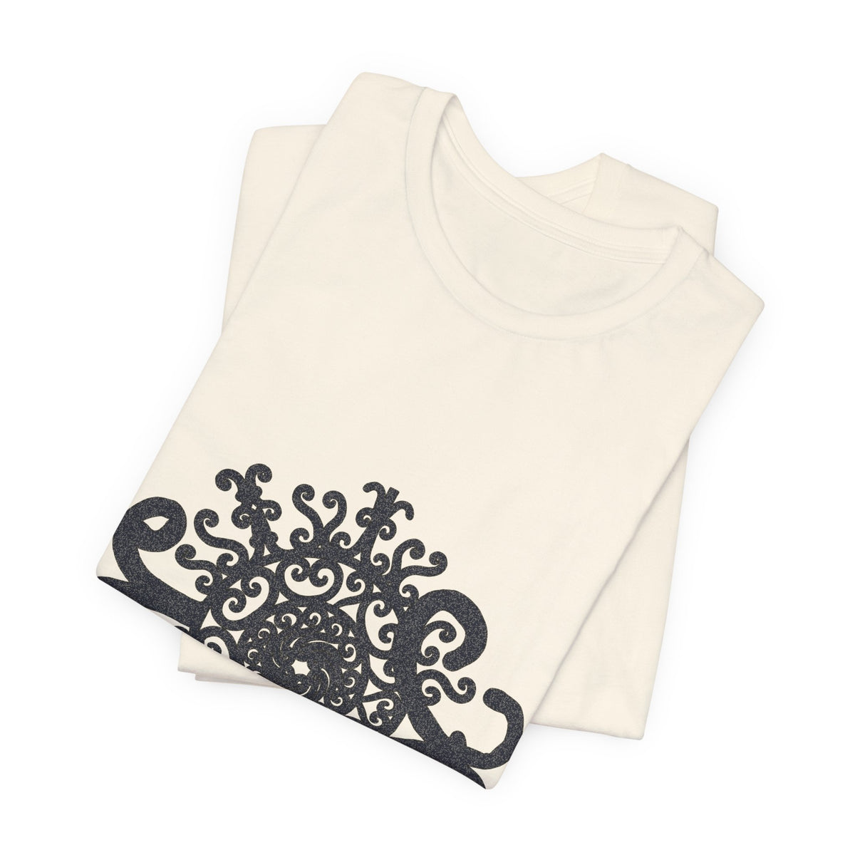The Sun Mandala T‑Shirt — Intricate Black Sun Design Tee