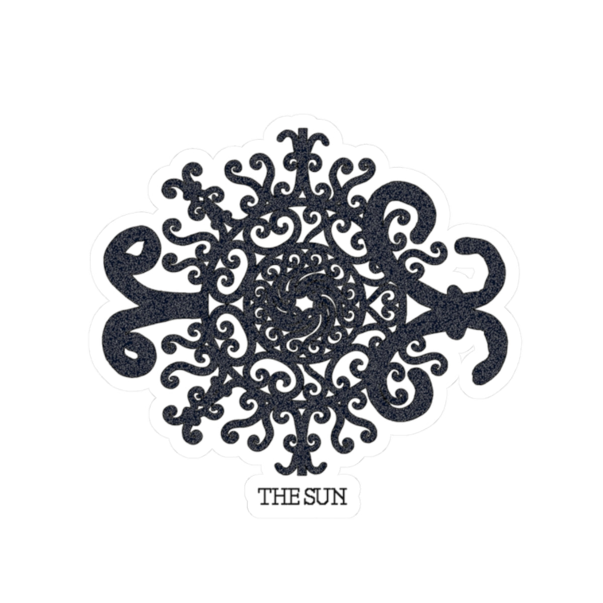 The Sun Celestial Ornamental Kiss-Cut Sticker