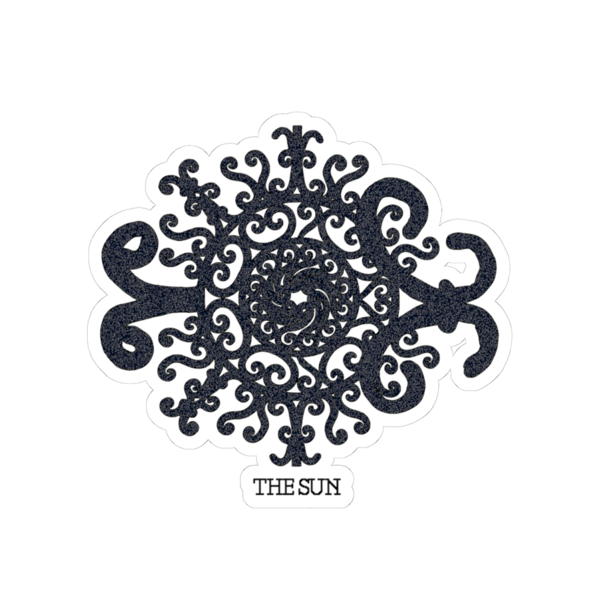 The Sun Celestial Ornamental Kiss-Cut Sticker