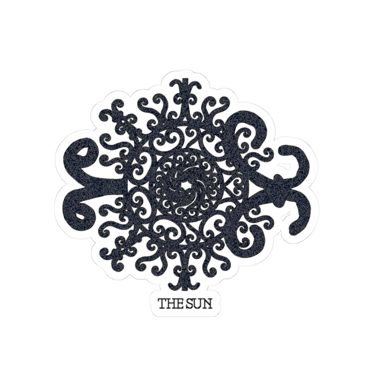 The Sun Celestial Ornamental Kiss-Cut Sticker