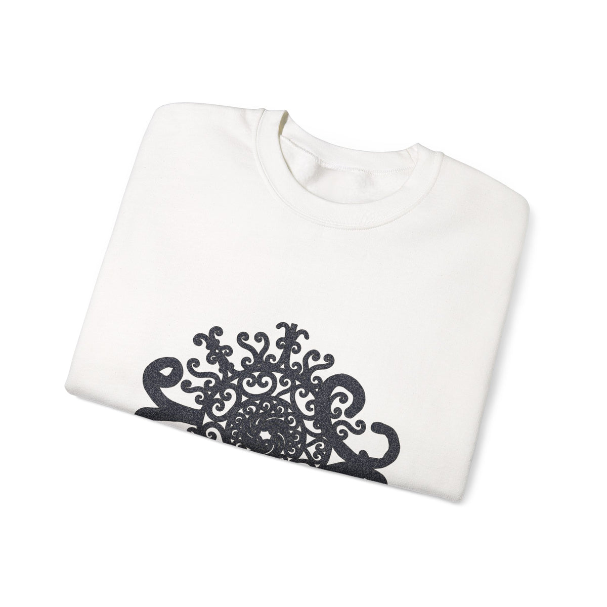 Crewneck Sweatshirt — Ornate Mandala Graphic “The Sun”