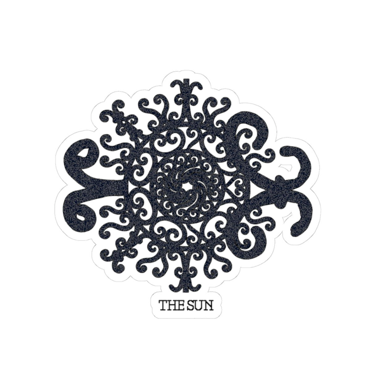 The Sun Celestial Ornamental Kiss-Cut Sticker