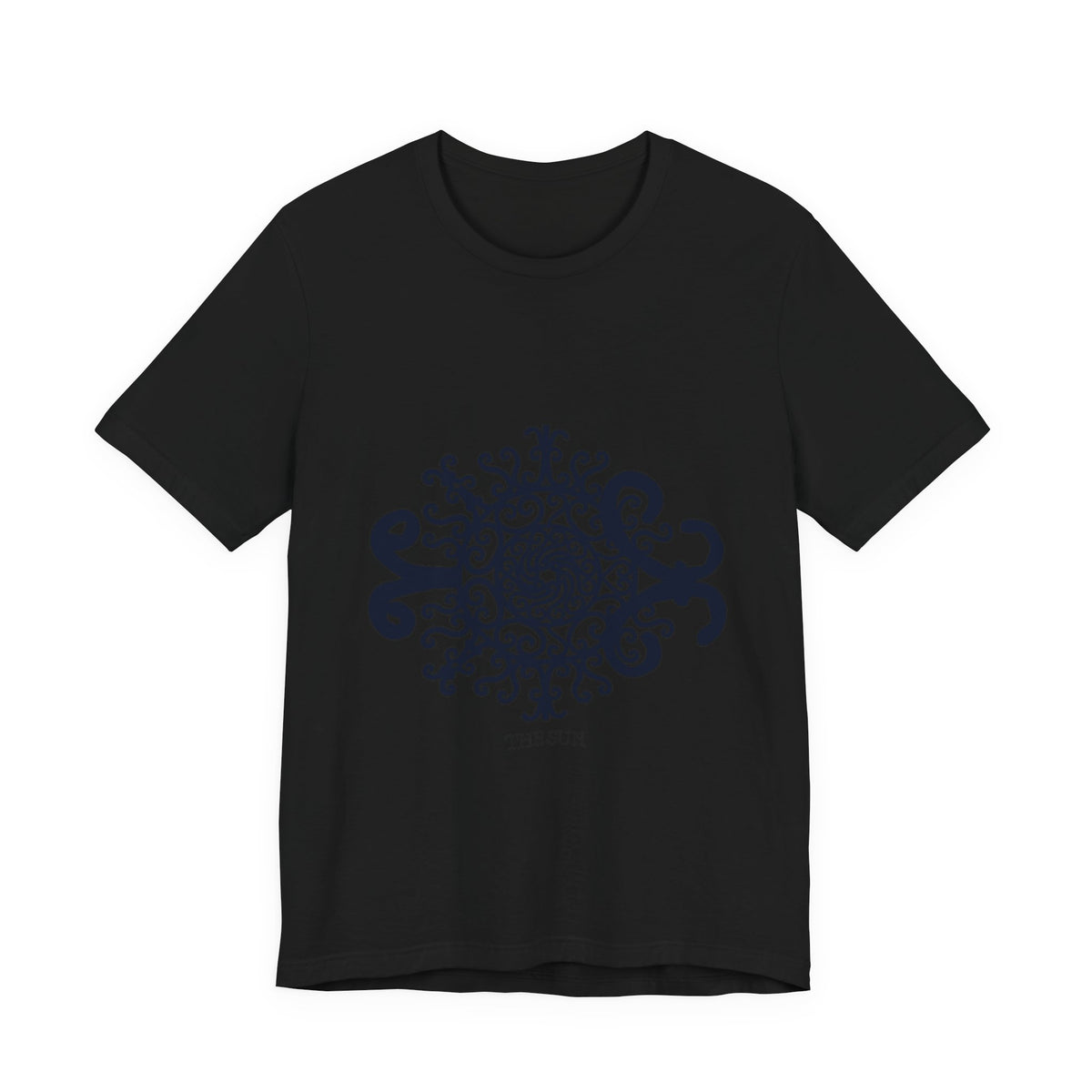 The Sun Mandala T‑Shirt — Intricate Black Sun Design Tee