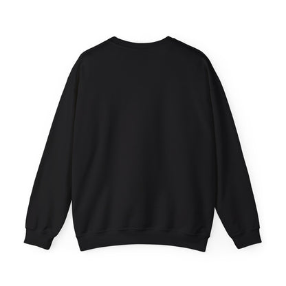Mandala Crewneck Sweatshirt — Ornate Black Floral Mandala "Therin" Design